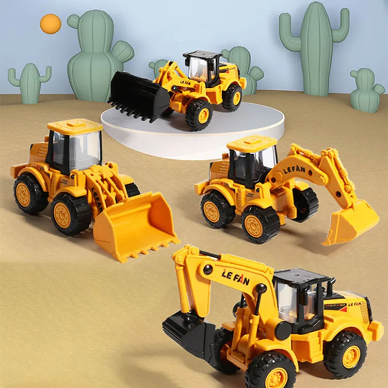 Engineering Vehicle Toys Construction Excavator Tractor Bulldozer Fire Truck Models Kids Toy Car Boys Toys for Children Gifts