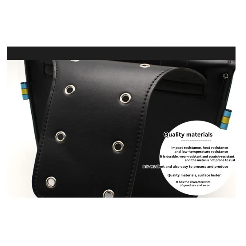 

A42M-1 Pair Motorcycle Retro Saddlebag PU Leather Side Bags Storage Bags Tail Bags For Universal Storage Tool Parts