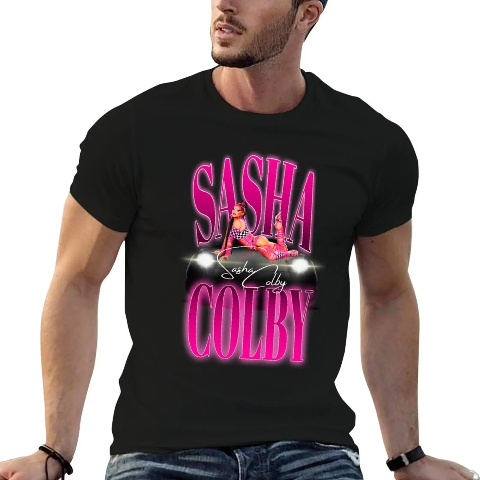 Rupaul's Drag Race Season 15 Sasha Colby Merch T-Shirt custom shirt blue archive plain mens clothes