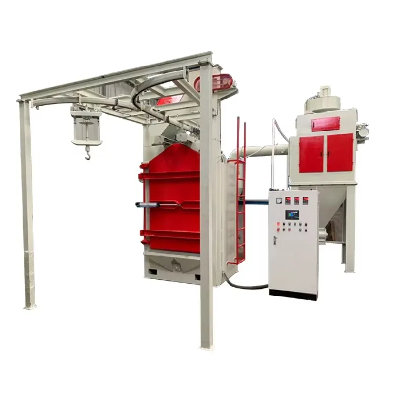 Customized Hook Shot Blasting Equipment with Remote Control Operation Convenient Handling for Large Workpieces Customized Setup