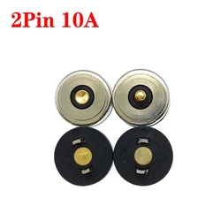 6set 10A High Current 2pin Round Magnet Suction Spring Pogo Pin Connector Male Female Probe DC Power Charging Magnetic Connector