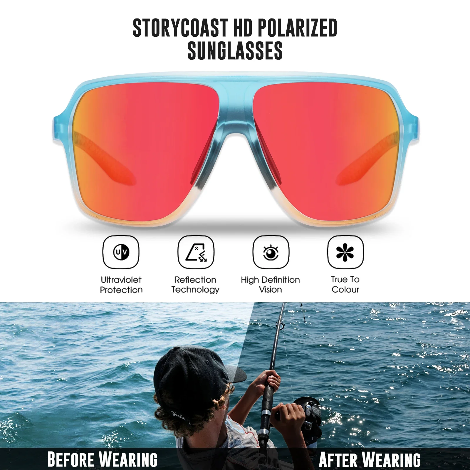SCVCN Photochromic Cycling Glasses Polarized Sunglasses for Men MTB Bike Eyewear Goggles Bicycle Glasses Sports UV400 Sunglasses