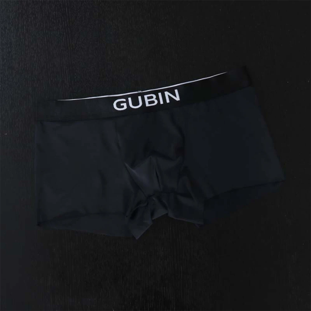 1 Stuk Sexy Heren Boxers Shorts Onderbroek Ijs Zijde Naadloze Zachte Bult Zakje Ondergoed Lage Taille Mannelijk Slipje