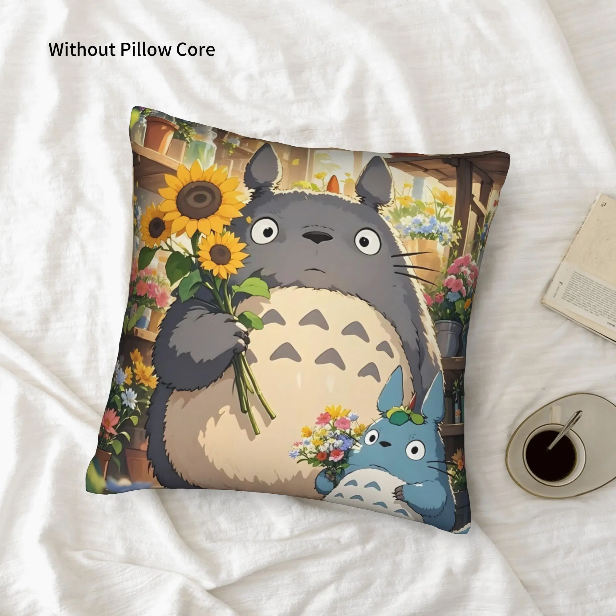 1PC My Neighbor Totoros Pillow Case Home Decor Items Double-Sided Printing  Sofa Cushion Bedroom Bedside Pillow