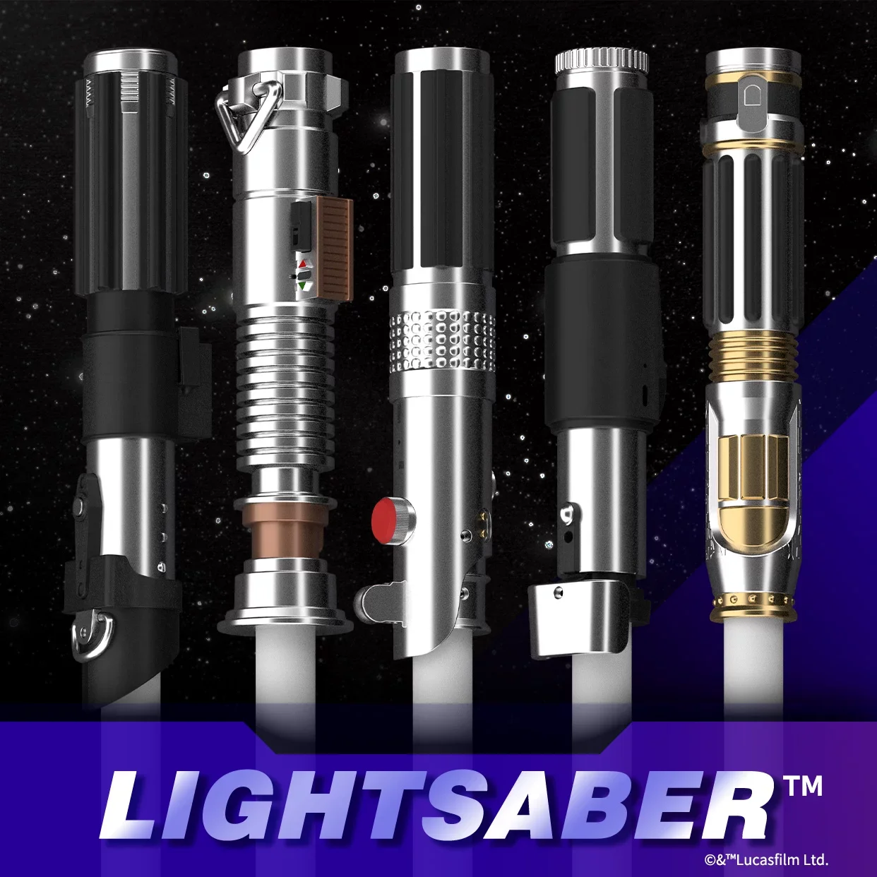 ZD Toys Star Wars Lightsaber Glowing Sound Effect Replica Cosplay Prop Collectible Present For Star Wars Collectors