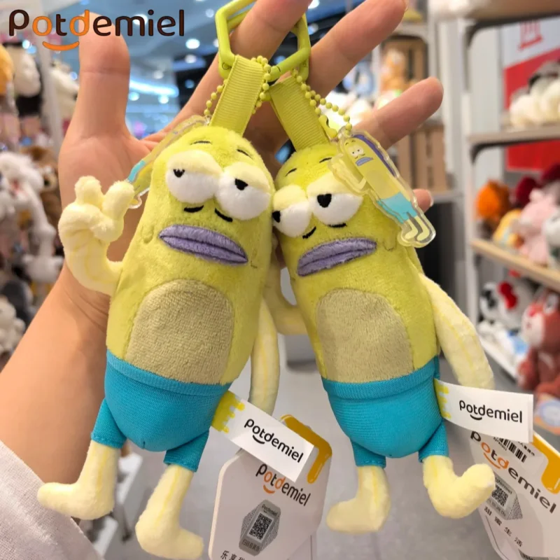 Authentic Potdemiel Spongebob Squarepants Bikini Bottom Residents Plush Doll Fashion Toy Backpack Keychain Pendant Friend Gift