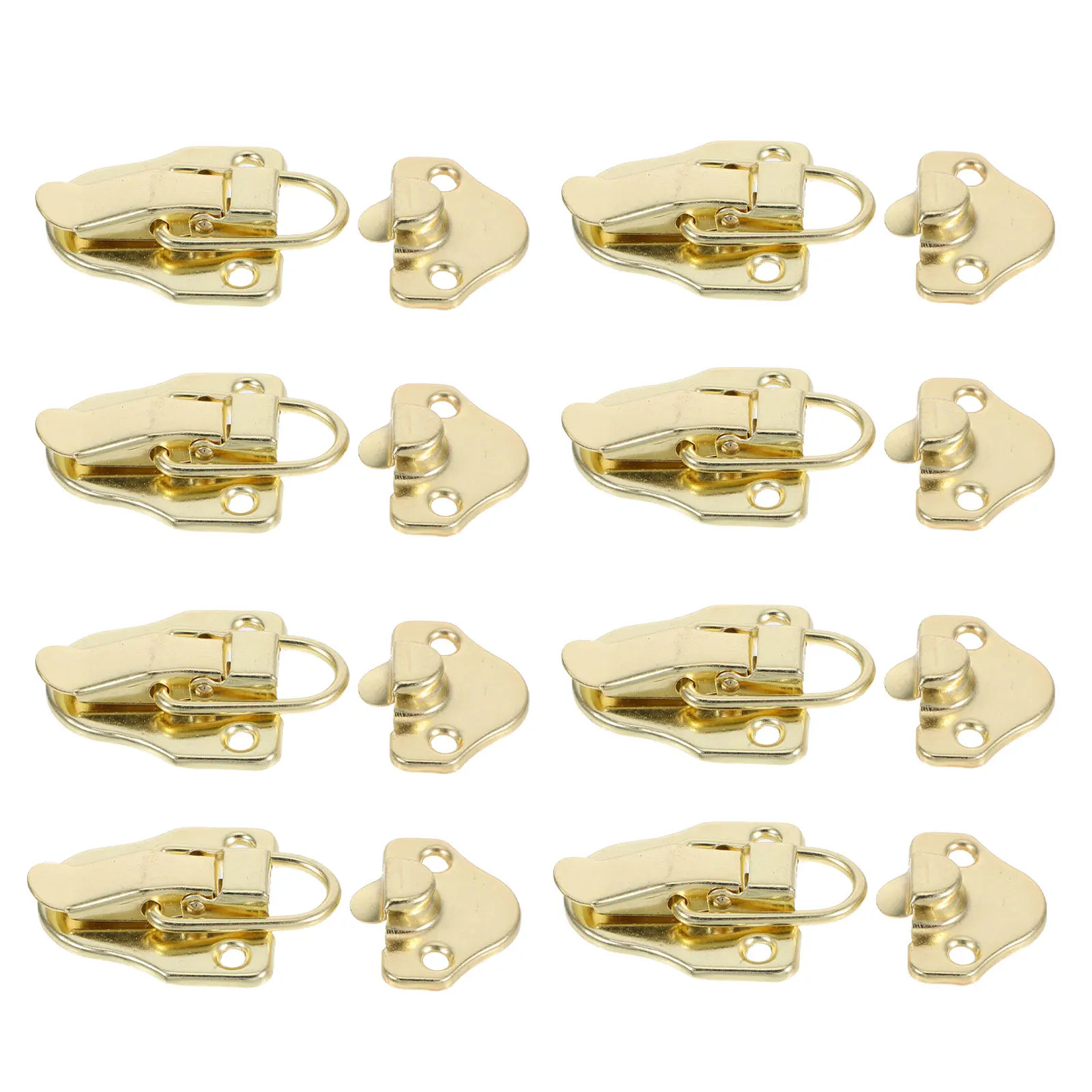 6pcs Vintage Wood Box Latch Retro Metal Toggle Hasp Catch For Jewelry Chests Toolboxes Cabinet Hardware Buckle Hook Lock Spring