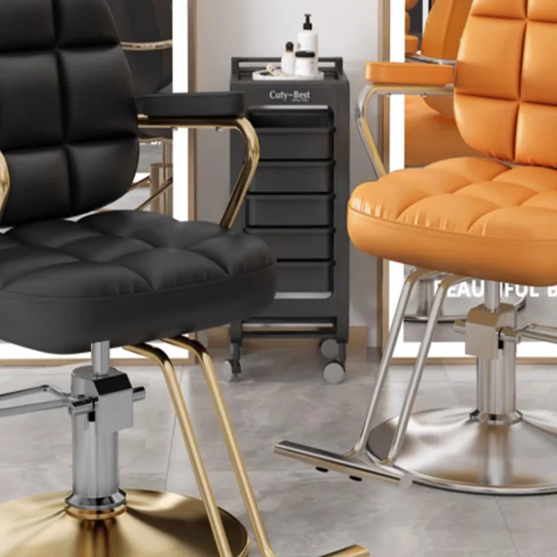 Chair for Hair Cutting Professional Armchair Chaise De Coiffure Barber Shop Salon Rotating Massage Furniture Hairdressers Luxury