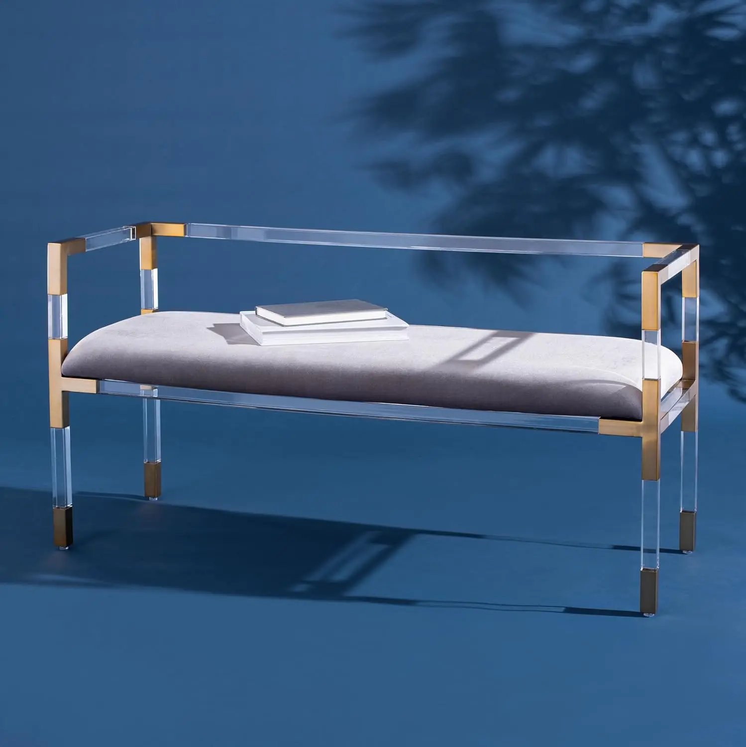 Safavieh Couture Collection Anastasia Bronze Acrylic Bench