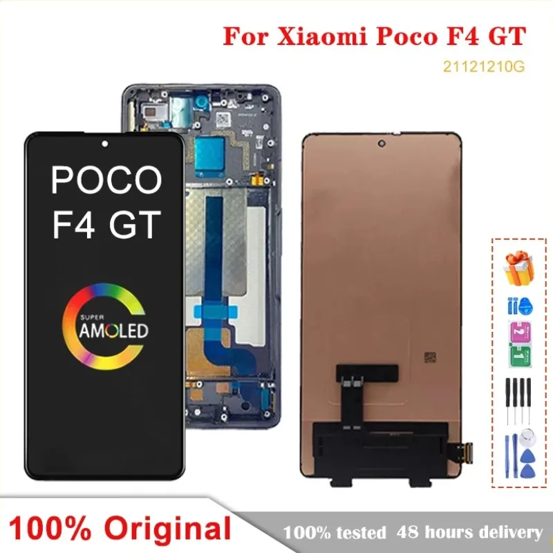 

6.67'' Original For Xiaomi Poco F4 GT Screen LCD Display Screen Digitizer Assembly For POCO F4 GT 21121210G Display Touch Screen