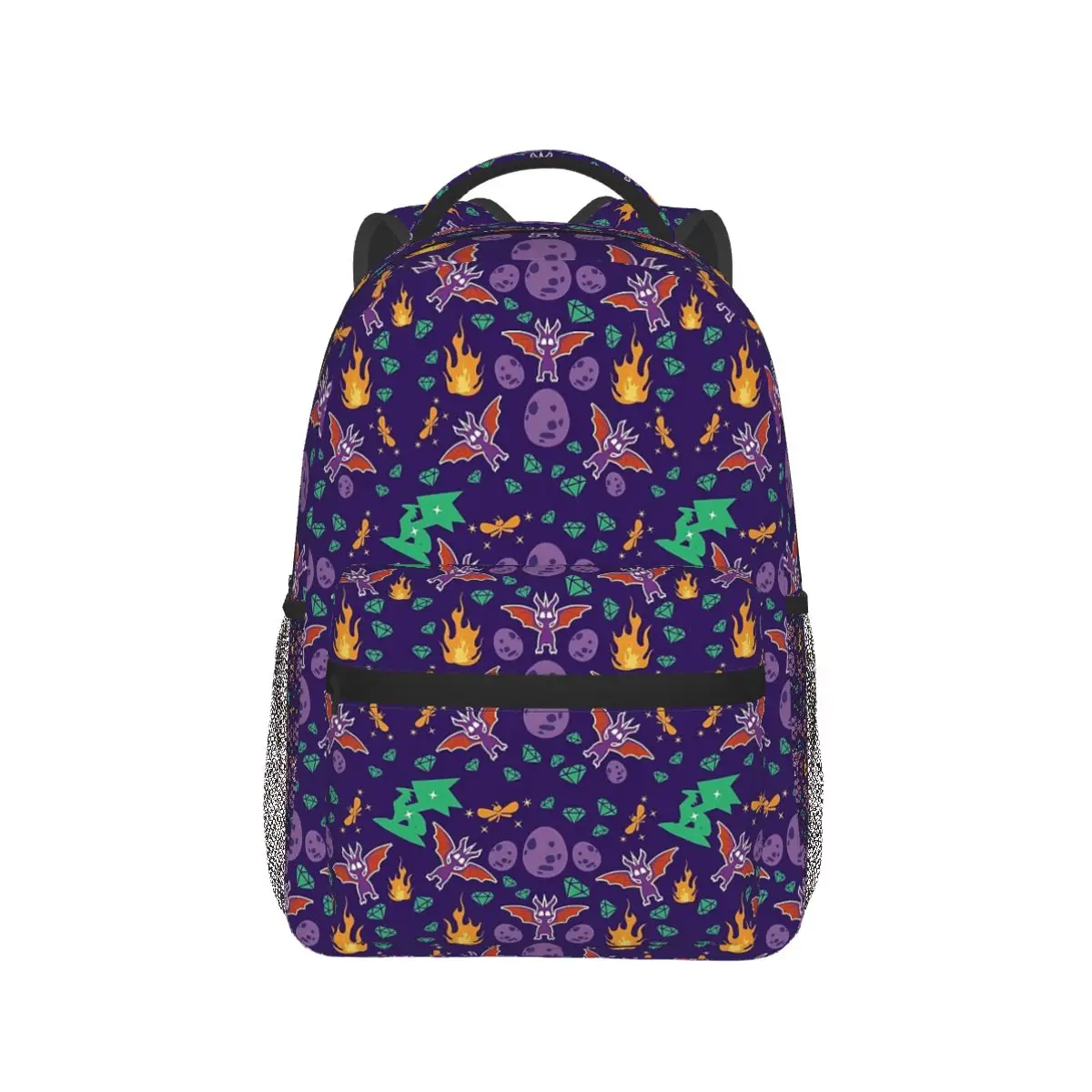 Ransel Pola Spyro Diskon Besar Tas Buku Anak Kapasitas Besar Tas Sekolah Tas Bahu untuk Pria Wanita