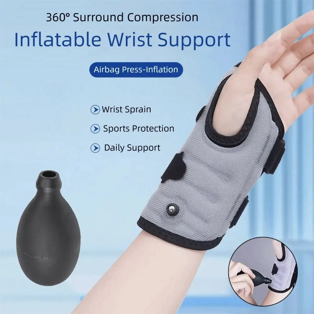 Adjustable Inflatable Wrist Support Thumb Hole Compression Wrist Brace Protective Anti-sprain Wrist Guard Carpal Tunnel