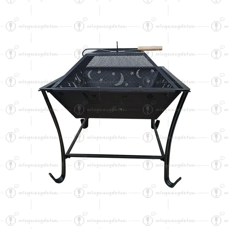 Outdoor-Grill, Tragbarer Heizer, Feuerschale für Wildnis-Picknick, Campingkocher, Einfache Montage