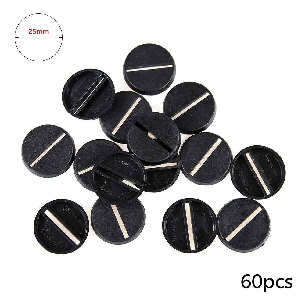 25mm/32mm/40cmm Ronde Plastic Model Bases voor Wargames Tafelspellen Diy Speelgoed miniatuur Model Mensen Basis 20 pcs/40 pcs/60 pcs