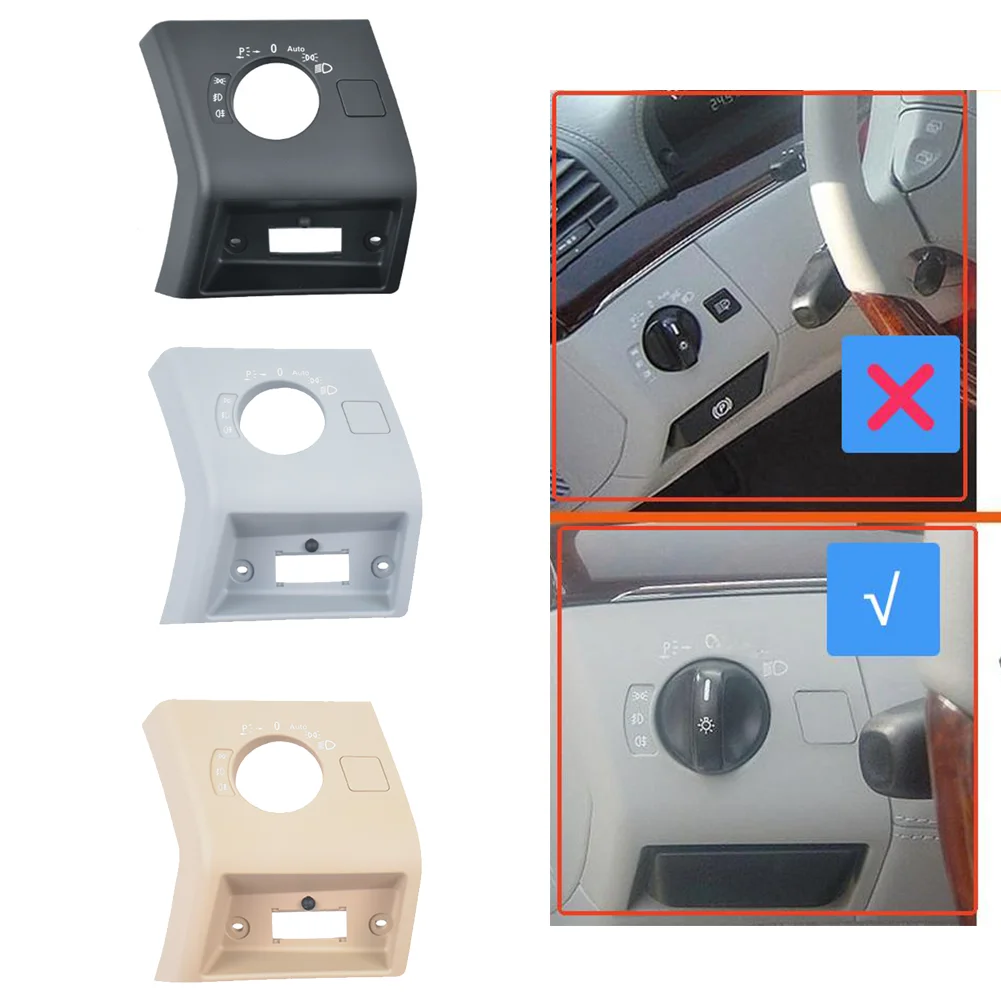 

Automotive Grade Headlight Switch Knob Trim for Mercedes S Class W220 S320 S350 1998 2005 Interior Enhancement