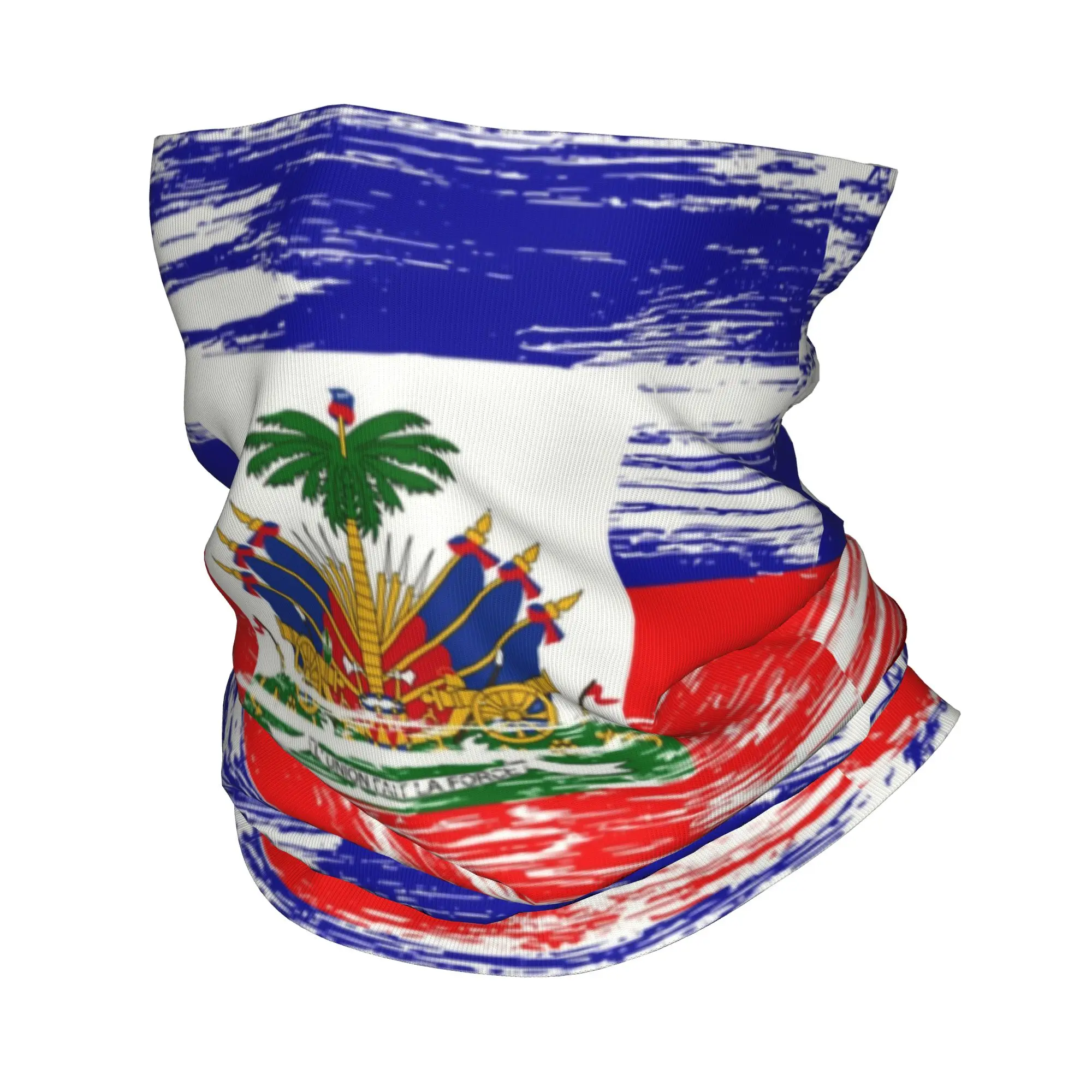 

Бандана с флагом Гаити на заказ, теплая бандана для мужчин и женщин, зимний походный лыжный шарф, гетры, чехол для лица