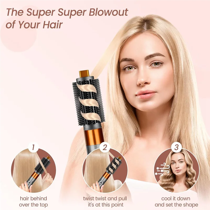 AB43-para Dyson para Air Wrap HS01 HS05 HS08/Airwrap Coanda 2X accesorio de cepillo voluminizador redondo para cabello rizado ondulado liso