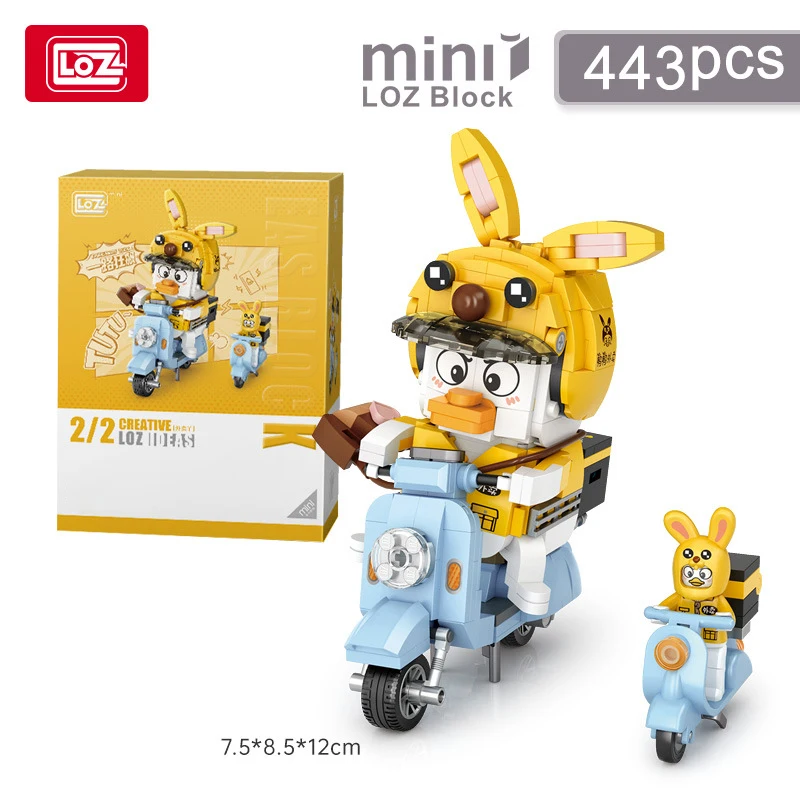 LOZ-1676 City sheep takeout car small particle model assembly creative decorative pieces children's building blocks toys