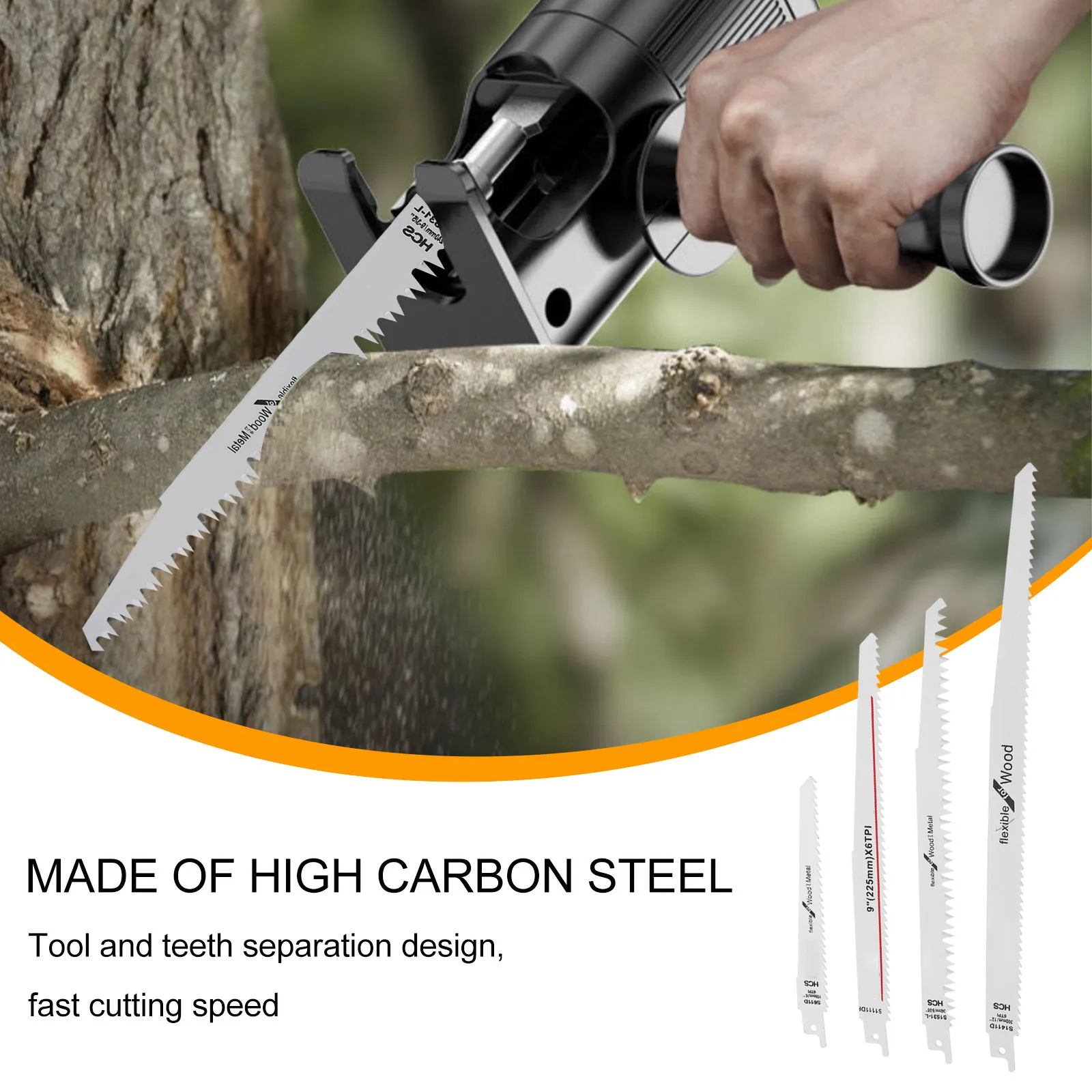 

Saw Blades Set High Carbon Steel For Cutting Wood Plastic Pipes Replacement Blades Reciprocating Metal Woodcutting