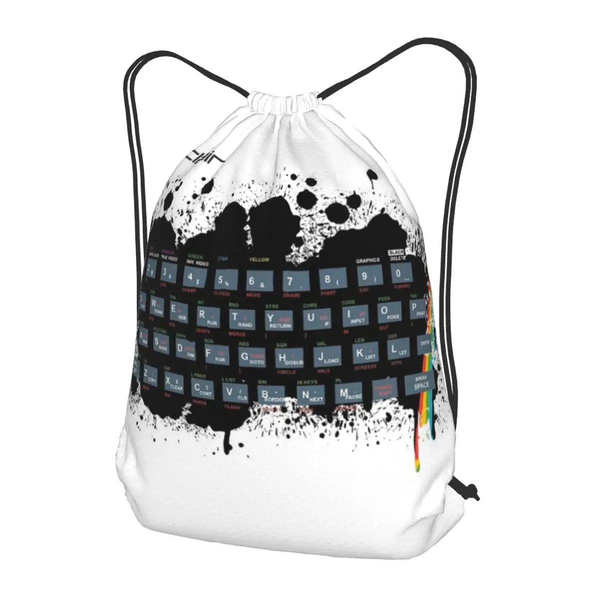 

Retro Gaming Art - ZX Spectrum Backpacks Casual Drawstring Bags Sports Bag Book Bags for Travel Students