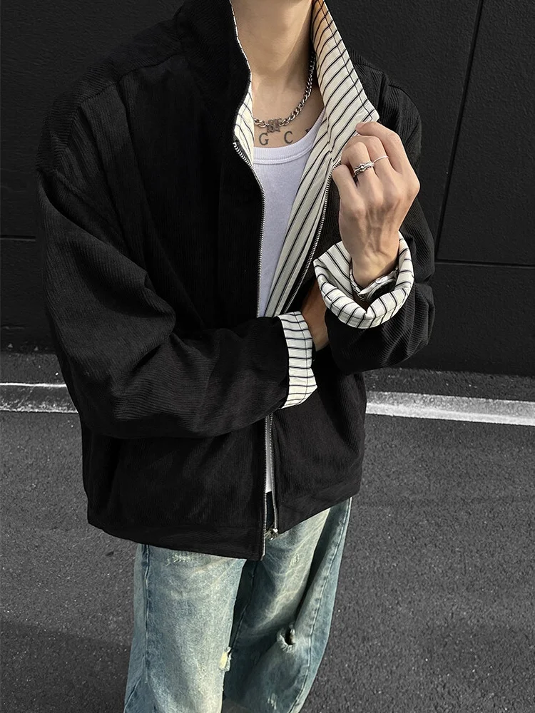 

Double-Sided Wear Men's Jaet 2025 New Spring Autumn American Cleanfit Loose Fit Flng Collar Casual Faionable Coat