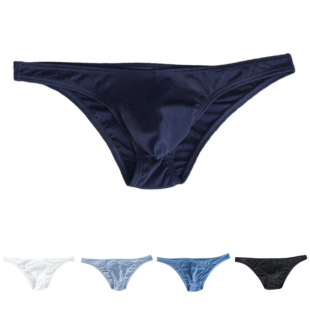 تنفس الحقيبة الرجال الملابس الداخلية الاستخدام اليومي النمط الكلاسيكي نسيج مريح أحجام متعددة القضيب حقيبة تصميم مادة لينة #6