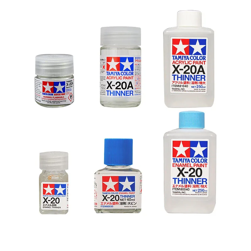 

Tamiya X20A Acrylic Paint Color Leveling Thinner Coating Remover For DIY Military Figure Doll Handicrafts Model Kit Tool