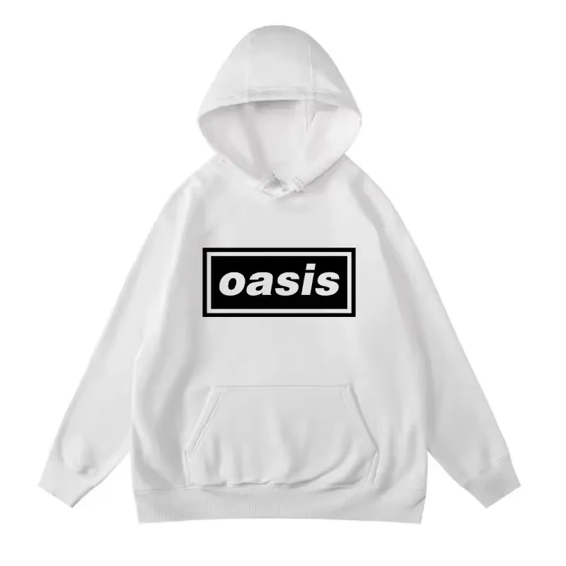 2024 Oasis Bluzy z kapturem dla fanów Odzież damska z długim rękawem Streetwear Bluza z kapturem z nadrukiem Trend w modzie