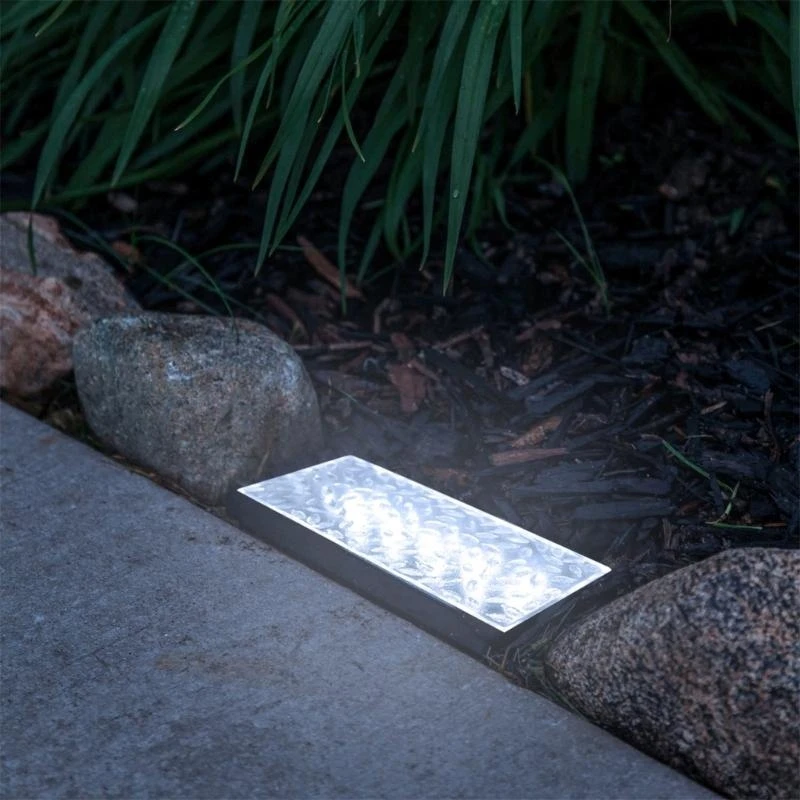 Solar Brick Lights Garden Yard Pathway Party Christmas Landscape Lamp Decoration Q5WC