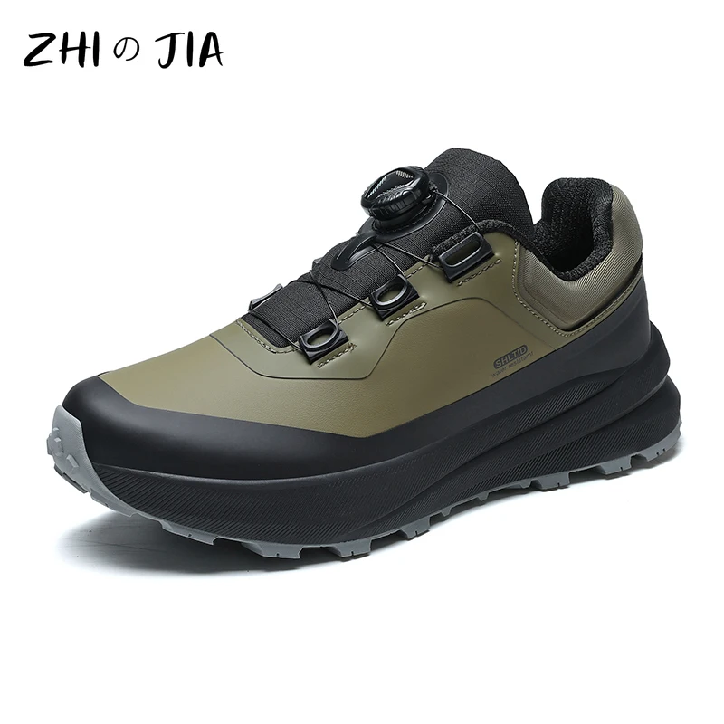 

High Quality Outdoor Rotating Buckle Running Shoes Men's Leisure Travel and Mountaineering Shoes Fashionable Thick Soled Sneaker