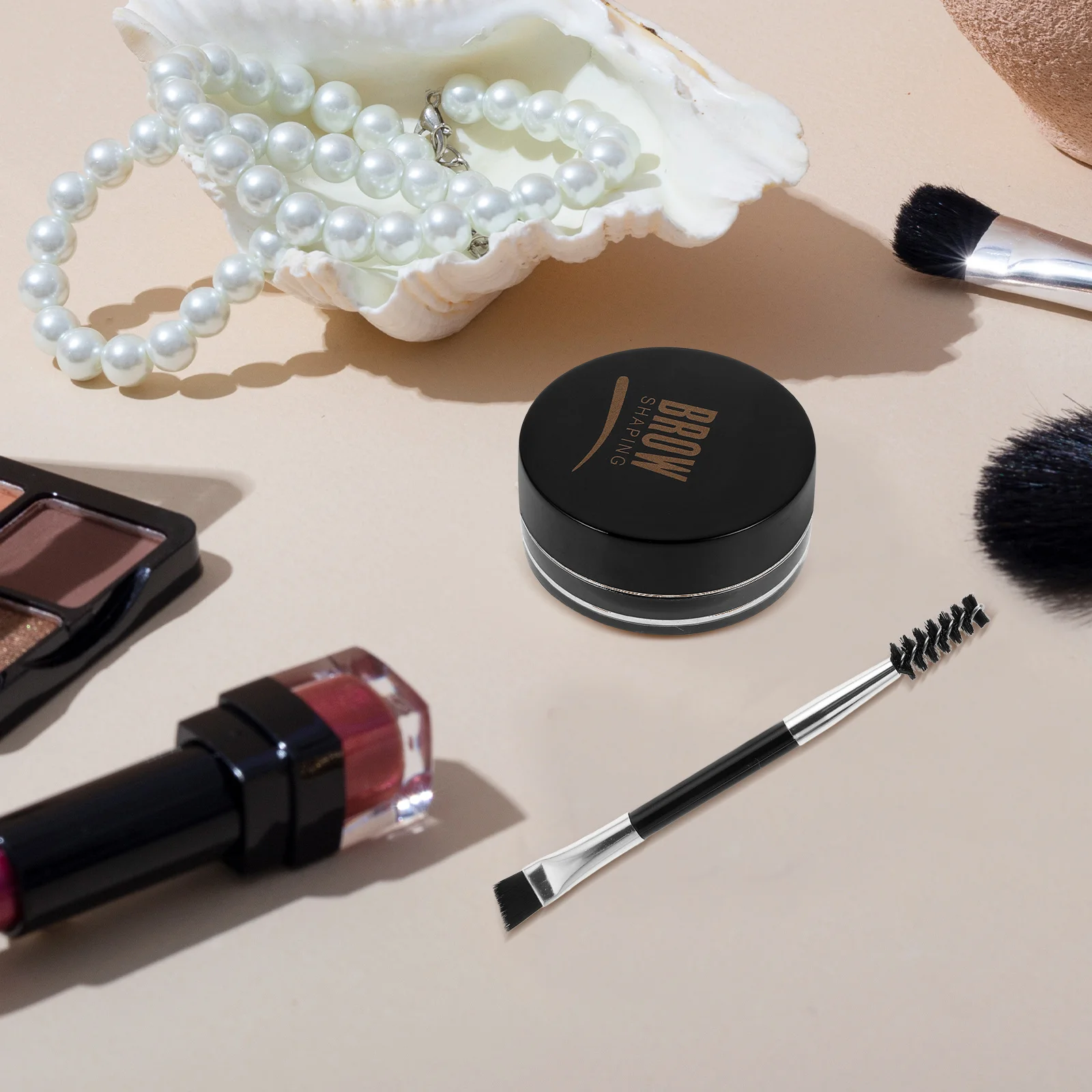 

Black Eyebrow Gel Waterproof Long Lasting High Performance Setting Brow Shaper Natural Voluminous Eyebrow Styling Wax Cream