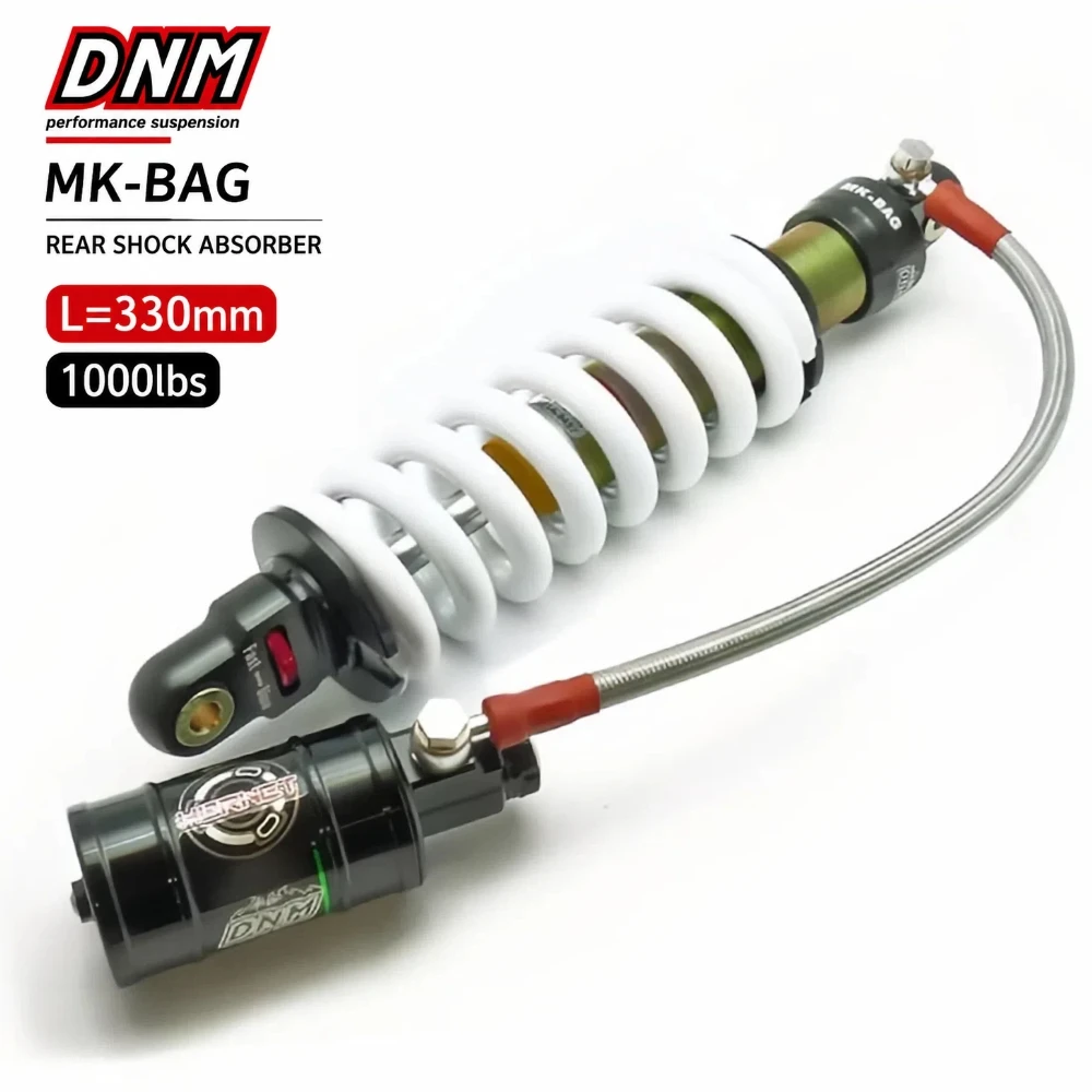 DNM MK-BAG 330mm 1000LBS Rear Shock Absorber Double Adjustabl Damper for 150cc 200cc 250cc Pit Dirt Bike ATV Off-Road Motorcycle