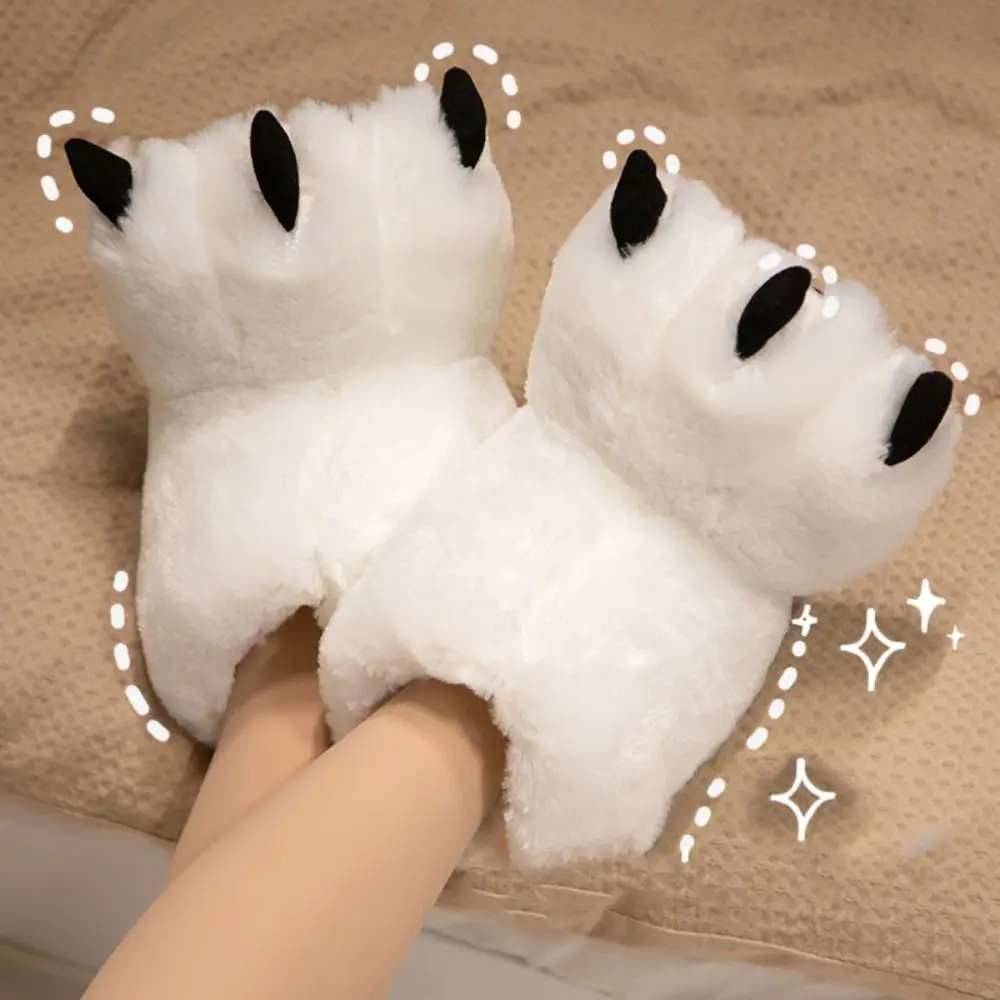 Botas de disfraz de Cosplay de dibujos animados, botas grandes exageradas de felpa con garra de bestia, accesorios de Cosplay peludos cálidos, zapatos para Club