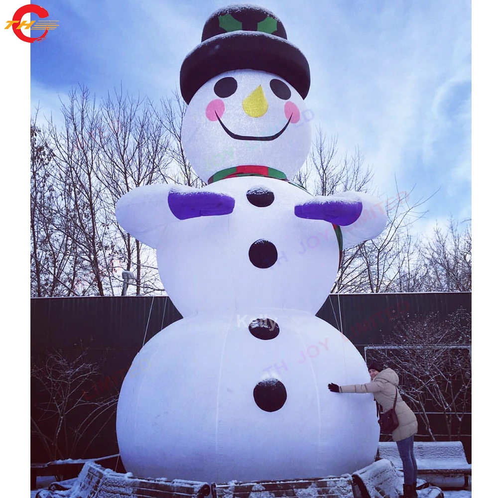 Bonhomme de neige gonflable de noël, livraison rapide, dessin animé, décoration de vacances de noël, réplique publicitaire à vendre