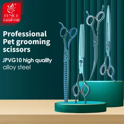 Fenice VG 10 Dog Beauty Scissors 7/7.5 Inch Professional Pet Dog Grooming Scissors Kit Straight&Curved &Thinner&Chunker Shears