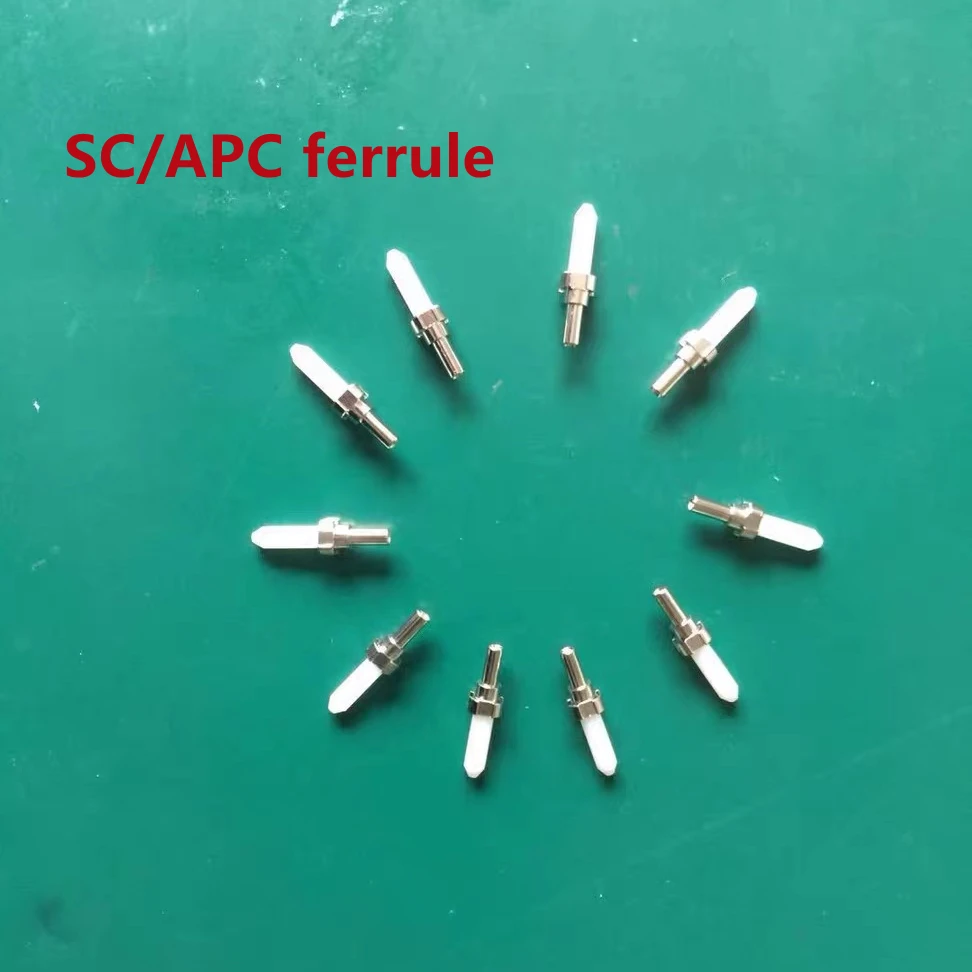 SC LC ceramic ferrule 100pcs500pcs1000pcs SC/APC optical fiber ferrule SM for connector 125um-127um MM with metal holder P-fiber