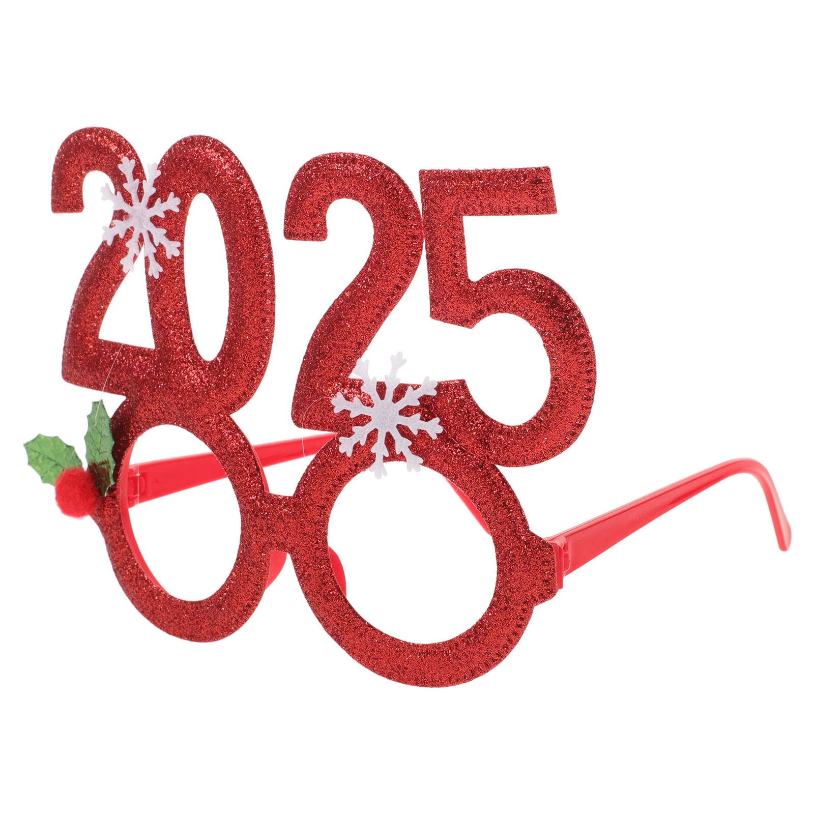 

Adult 2025 Digital Glasses Has New Year Eve Party Photo Prop Cartoon Plastics and Resins Eyeglasses Man