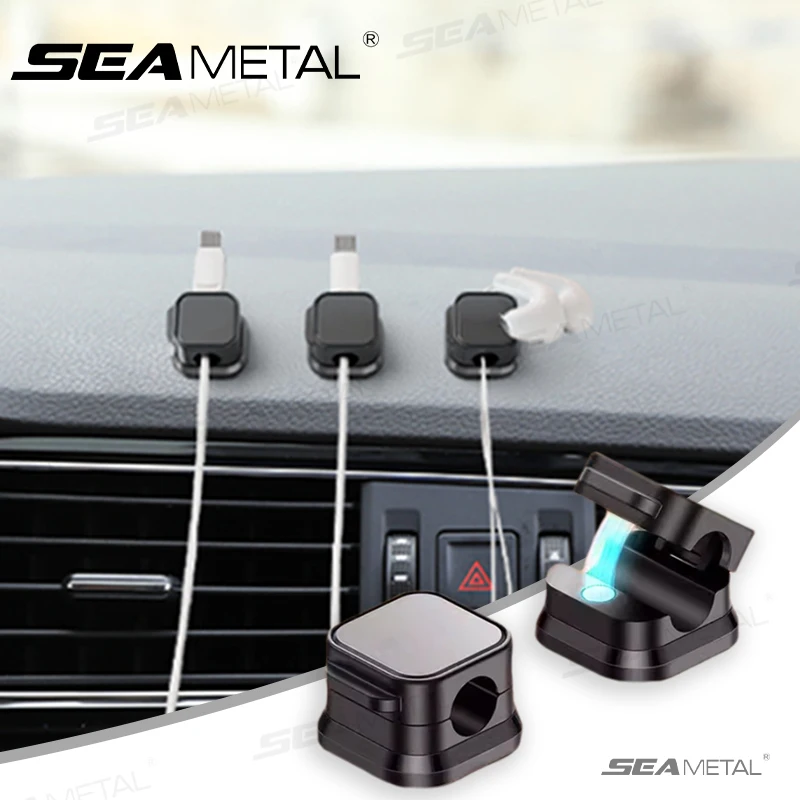 Seametal 10 Stück Draht Kabel clip Schnalle Schnur No-Punch ing Wickler Draht Management Halter Fixierer Draht Organizer Ladekabel Clip