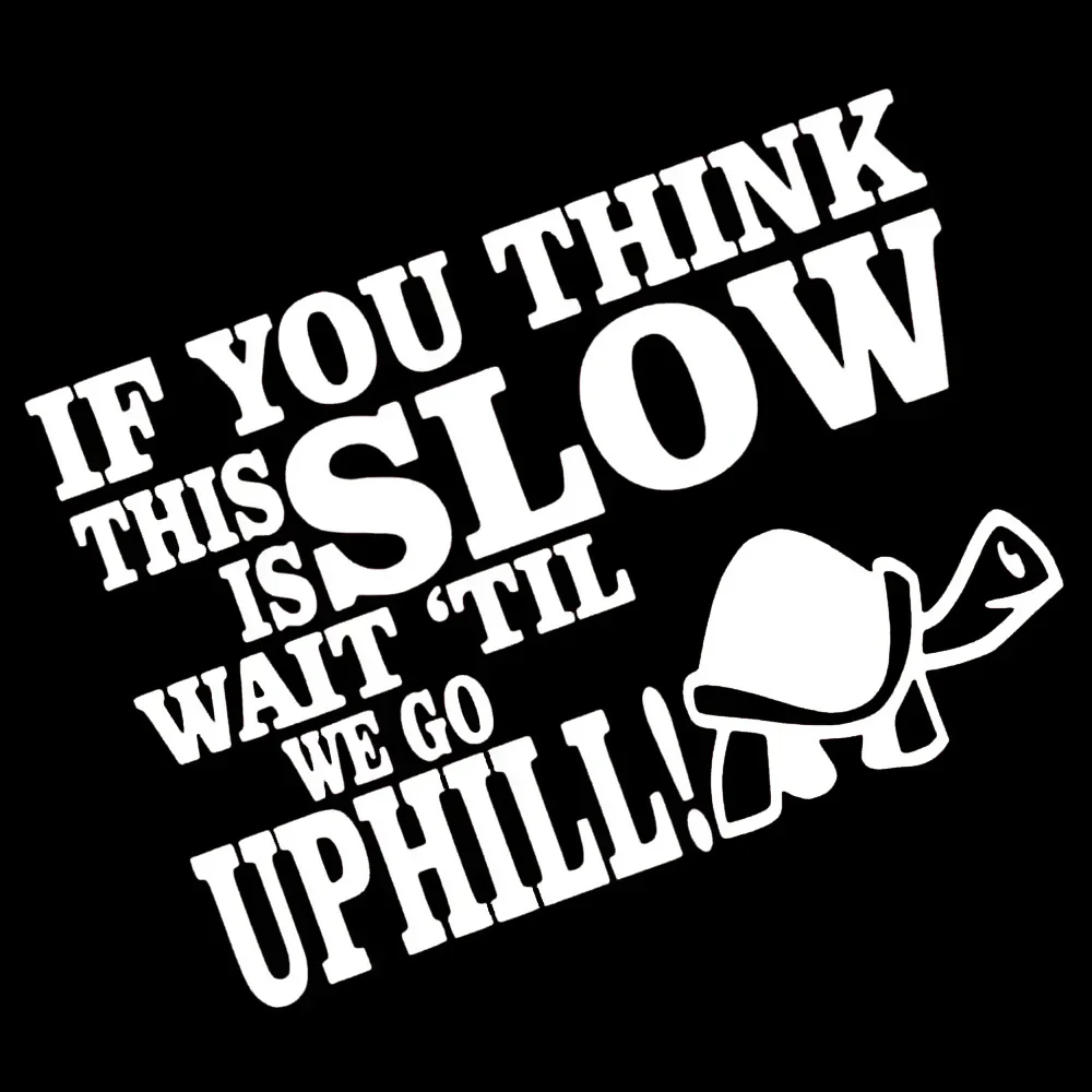 Funny Tortoise Sticker IF YOU THINK THIS IS SLOW WAIT Stickers on Car Products Cute Exterior Parts Stylish Accessories PVC Vinyl