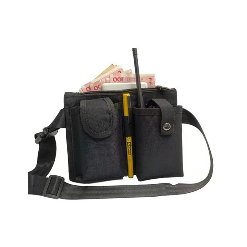 Restaurant Cleaner Waiter Waist Belt Tool Bag with Pockets Dining Cleaning Tool Storage Bag Hotel Cleaners Storage