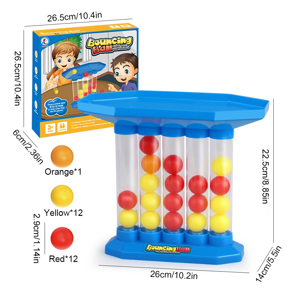 Bouncing Balls Board Game Parent-Child Interactive Throwing Ball Toys for Adults Kids Party Birthday