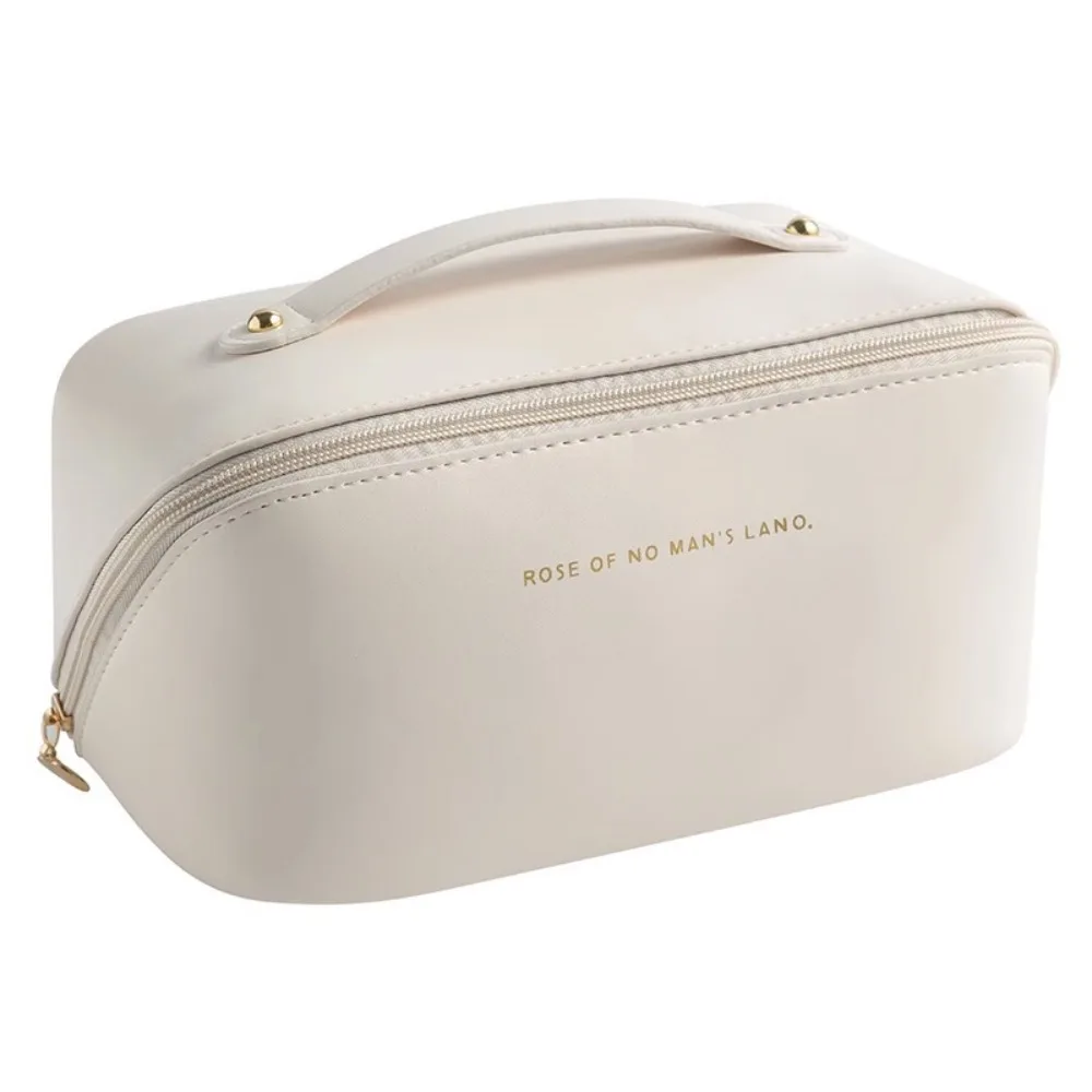 NEW Portable Tote Makeup Bag Large Capacity Pillow Cosmetic Bag Multi-compartment PU Toiletry Kit Bag