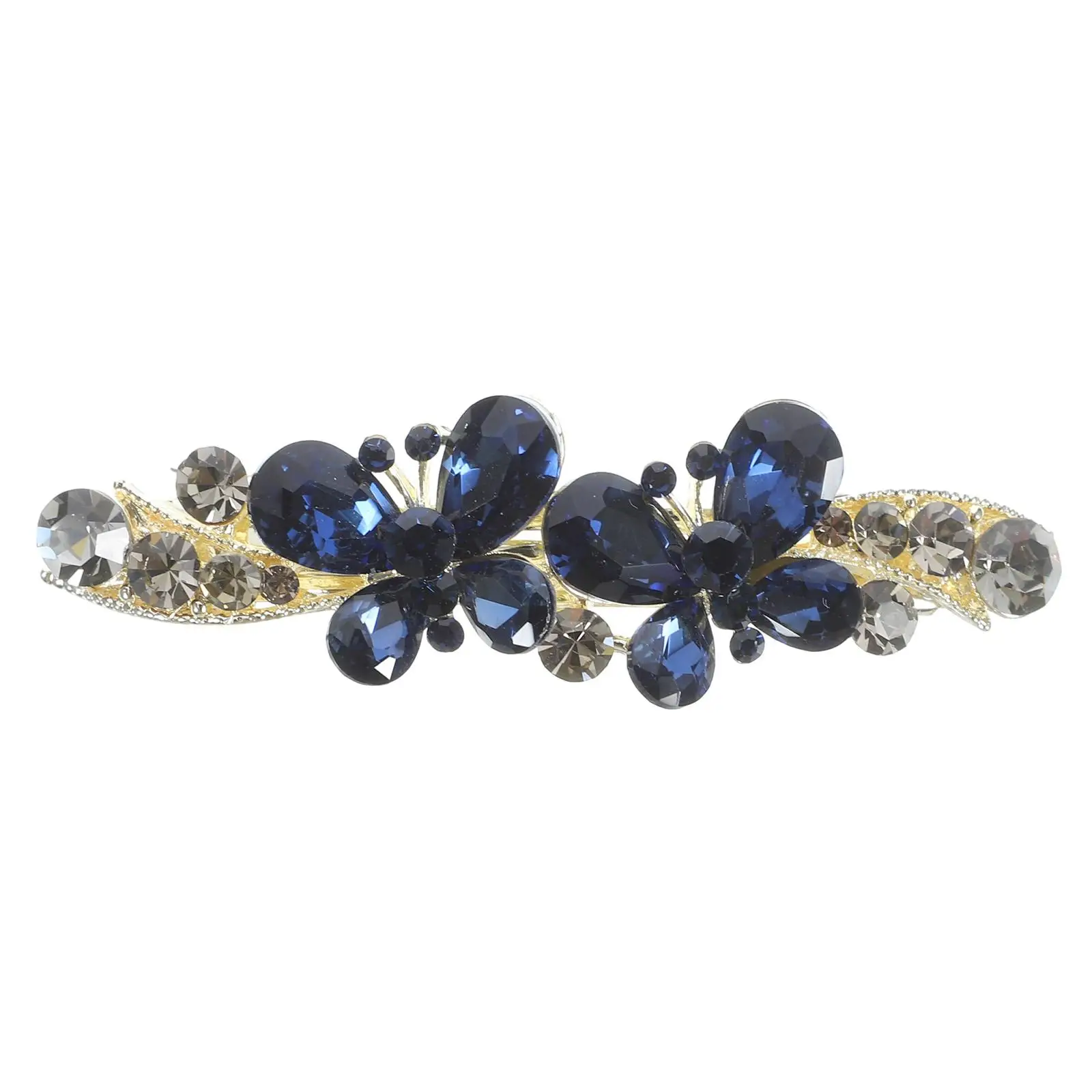

Rhinestone Bow for Women Blue Small Spring Clasp Accessories Elegant Barrettes Hair Hair Clips For Women Styling