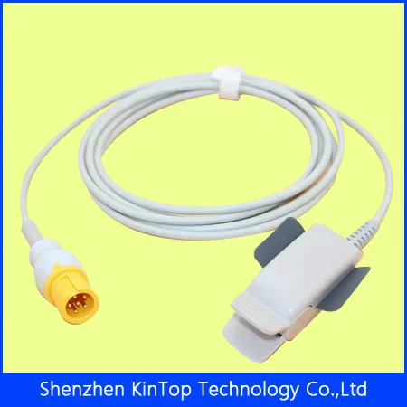 Compatible New  Contec CMS 5100 8000 Patient Monitor Digital Spo2 sensor cable,6Pin 3m Finger