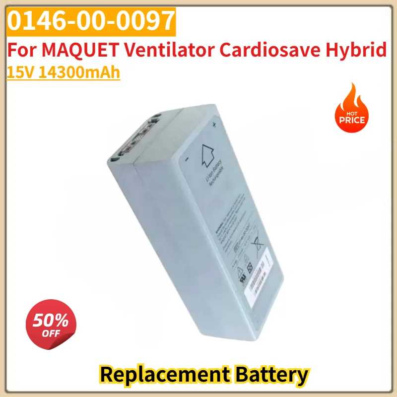 0146-00-0097 Battery for MAQUET Ventilator Cardiosave Hybrid High Quality Replacement Battery 15V 14300mAh