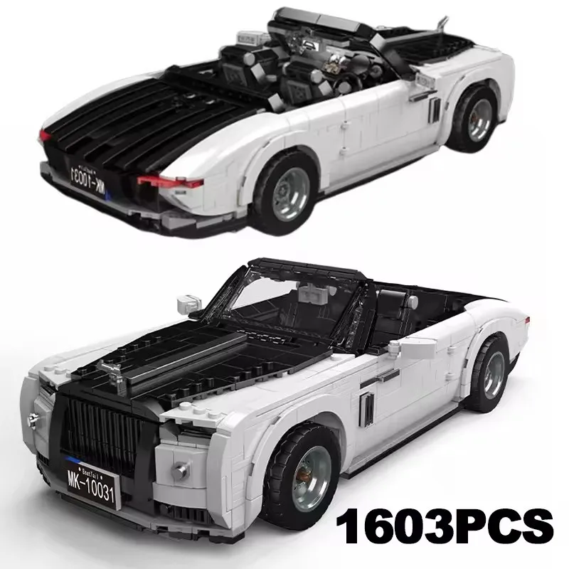 

1688PCS Mould King MOC Wraith Vintage Car Assembly Building Bricks White Vehicle Construction Toys Boys Adults Gifts