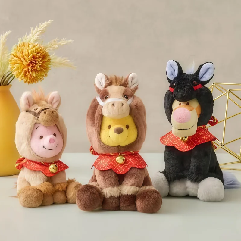 

Authentic Disney Year of the Horse New Year Series Winnie the Pooh Plush Kawaii Doll House Decoration Festival New Year Gift