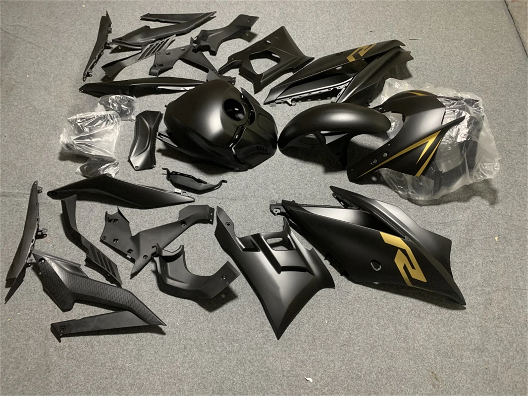 Motorcycle Fairings Kit Fit For YZF R25 R3 2019-2020 2021 2022 Bodywork set High quality ABS injection Black Can be customized