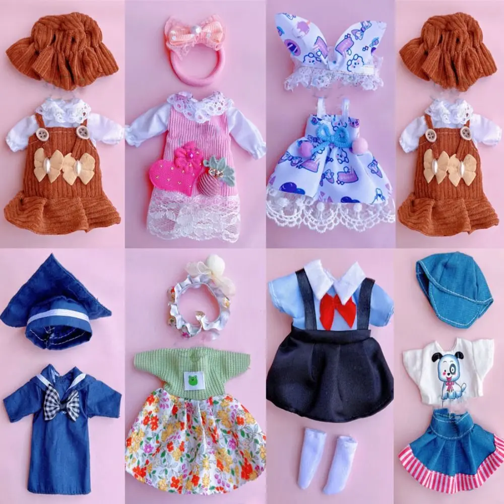 10 Styles Doll Clothes Dresses Cute Mini Fashion Skirts 16~17cm Doll Clothes Obitsu 11 Ob11 Doll/ Ob11 Gsc 1/12 Bjd Molly Body