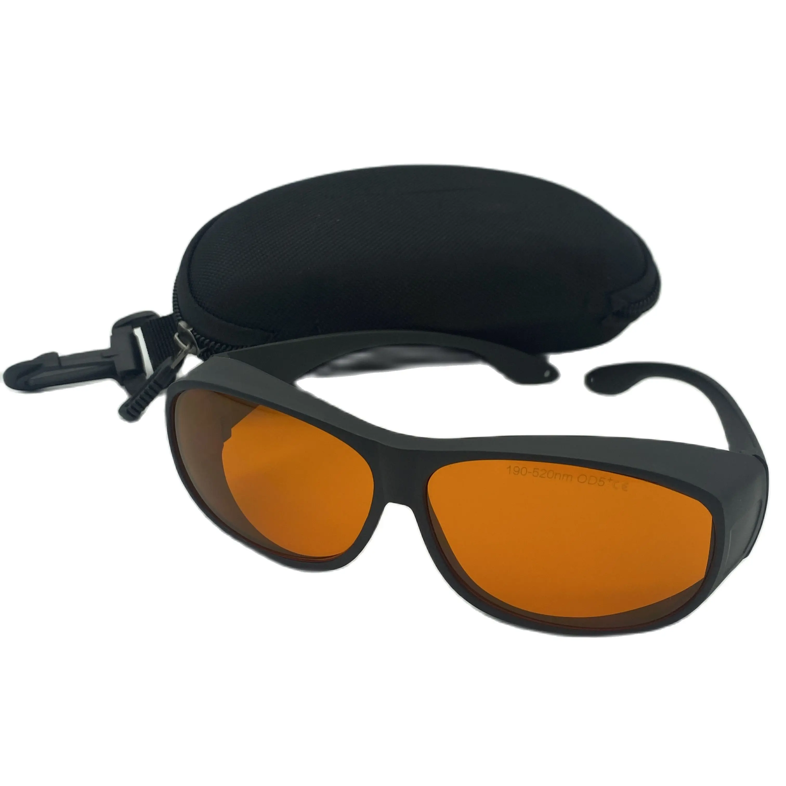 Blue Laser Safety Goggles O.D 5+ For 405nm 445nm 450nm 473nm 515nm Lasers with Case and Fabric Cloth